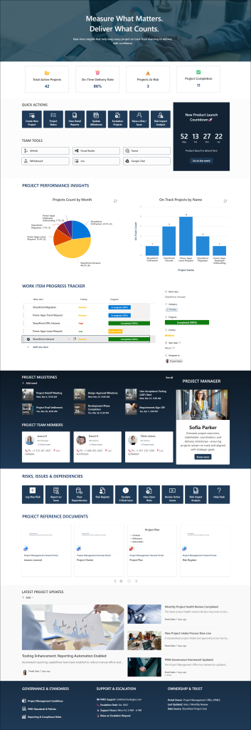 Project Management Intranet Portal