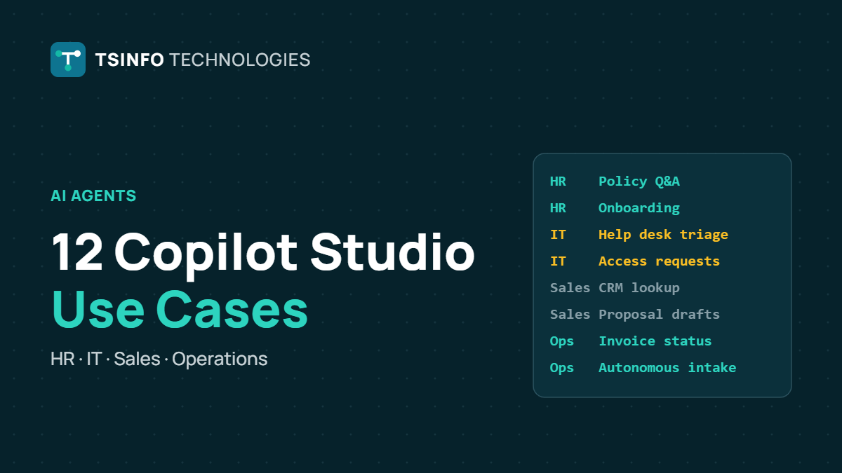 12 Copilot Studio Use Cases for HR, IT, Sales and Operations