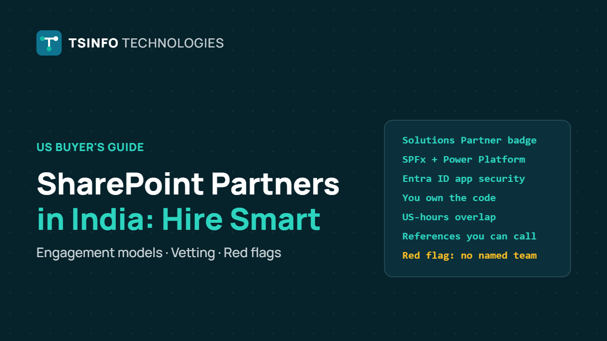 Hiring a SharePoint Development Company in India: A Guide for US Teams