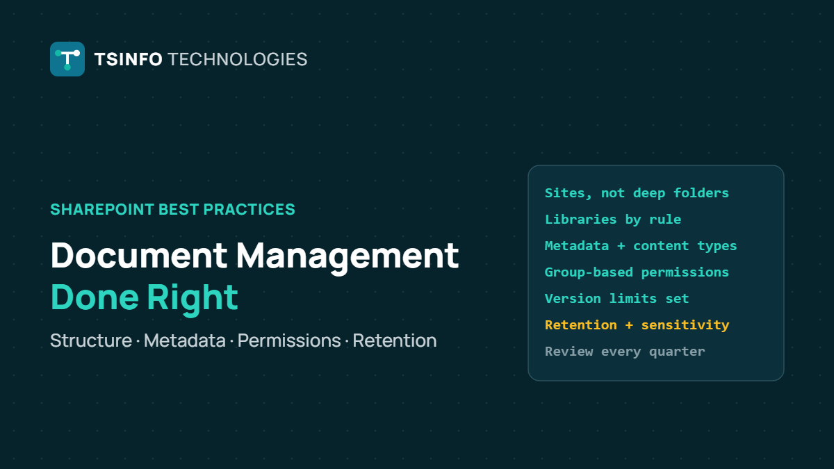 SharePoint Document Management Best Practices for Businesses (2026 Guide)