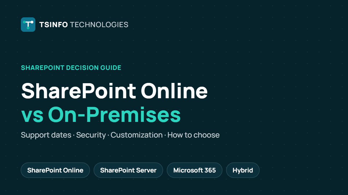SharePoint Online vs SharePoint On-Premise: How to Choose in 2026
